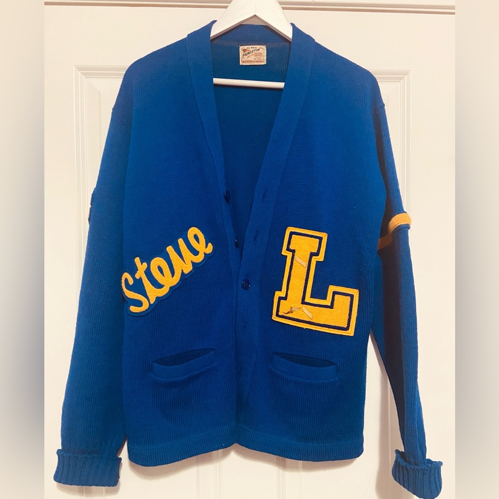 Vintage 40s-60s Princeton Award Varsity Sweater